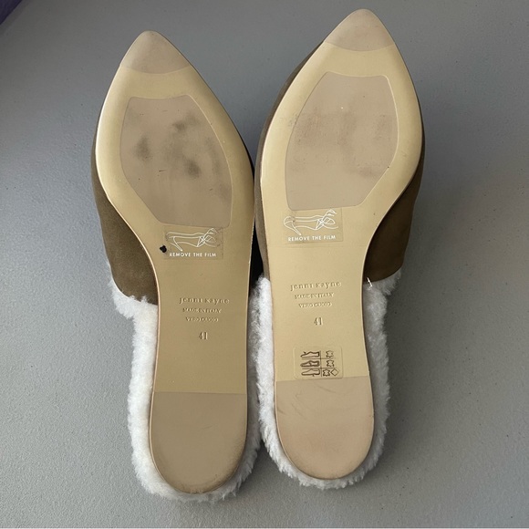 JENNI KAYNE Shearling Lined Mule SlipOn Laurel Women's Flats Size EU41 US10.5-11 - Picture 7 of 11